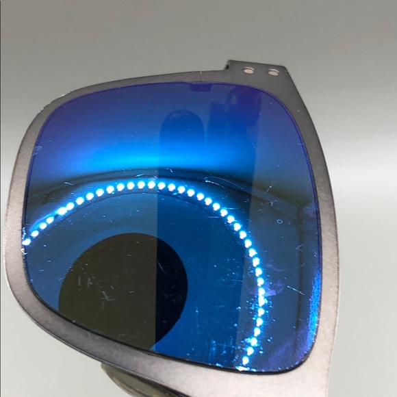 Oakley Holbrook Metal Sunglasses OO4123-0755 Sapphire Lens Gunmetal Frame - Picture 3 of 11